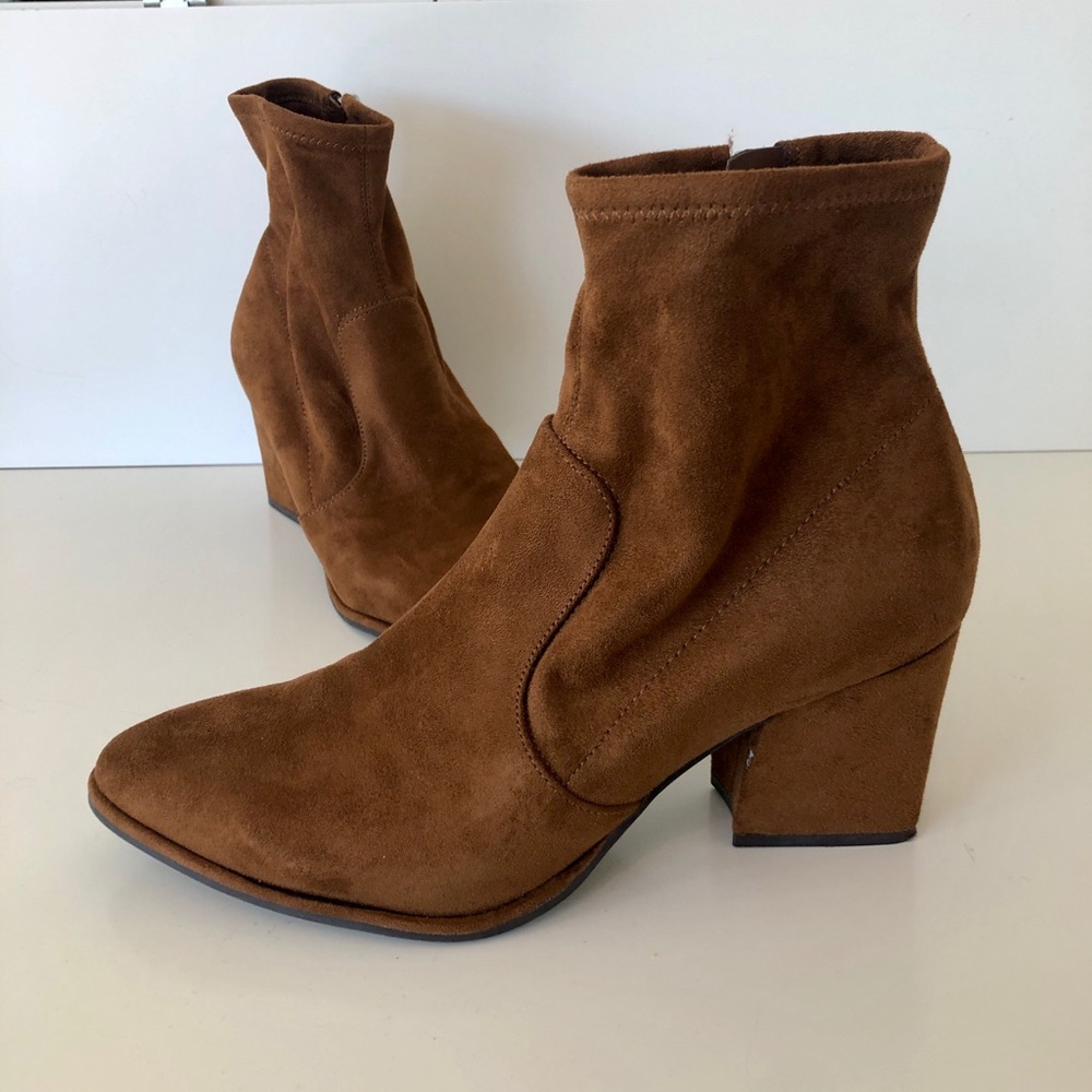 Marc Fisher Suede Brown Booties